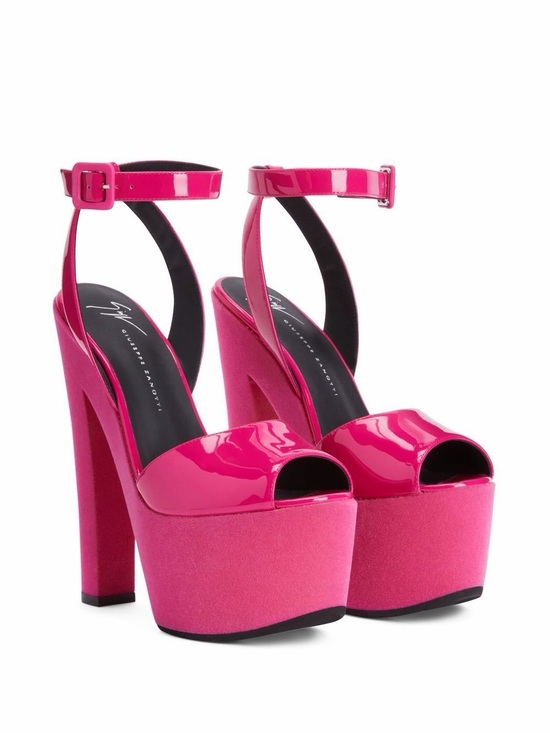 Giuseppe Zanotti Shoes - Giuseppe Zanotti Tarifa platform sandals Hot Pink Patent {42 Like New}